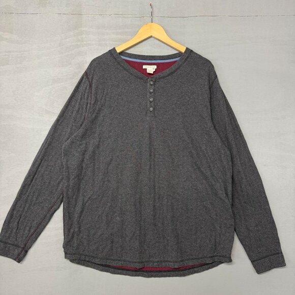 Carbon 2 Cobalt Long Sleeve Padded‎ Elbow Henley Sweater Shirt Grey XXL - Picture 2 of 5